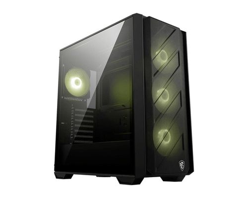MSI MAG FORGE 330R AIRFLOW computer case Midi Tower Black. Transparent
