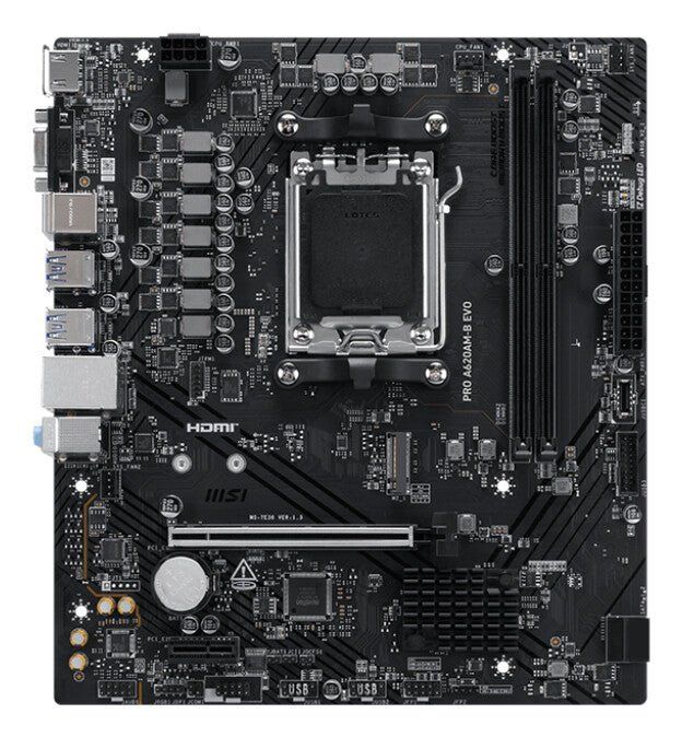 MSI PRO A620AM-B EVO motherboard AMD A620A Socket AM5 ATX - Image 1