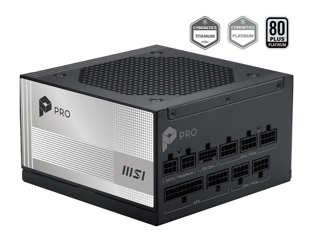 MSI PRO A850PL PCIE5 power supply unit 850 W 20+4 pin ATX ATX Black - Image 1