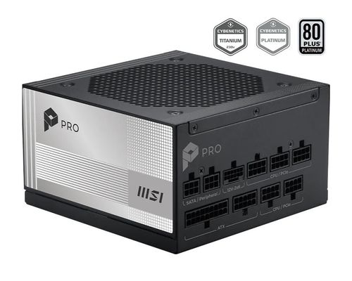 MSI PRO A850PL PCIE5 power supply unit 850 W 20+4 pin ATX ATX Black