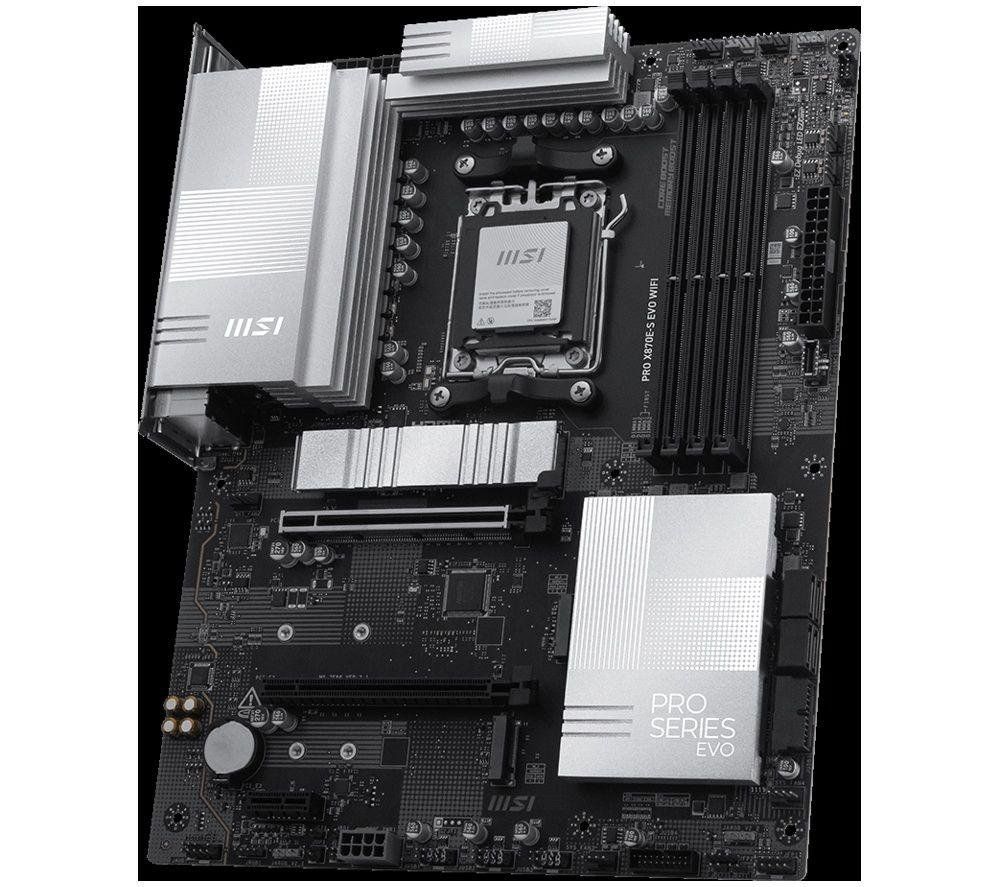 MSI PRO X870E-S EVO WIFI AMD AM5 Motherboard, Black - Image 1