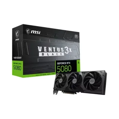 MSI VENTUS GEFORCE RTX 5080 16G 3X OC BLACK graphics card NVIDIA 16 GB GDDR7 - Thumbnail 2