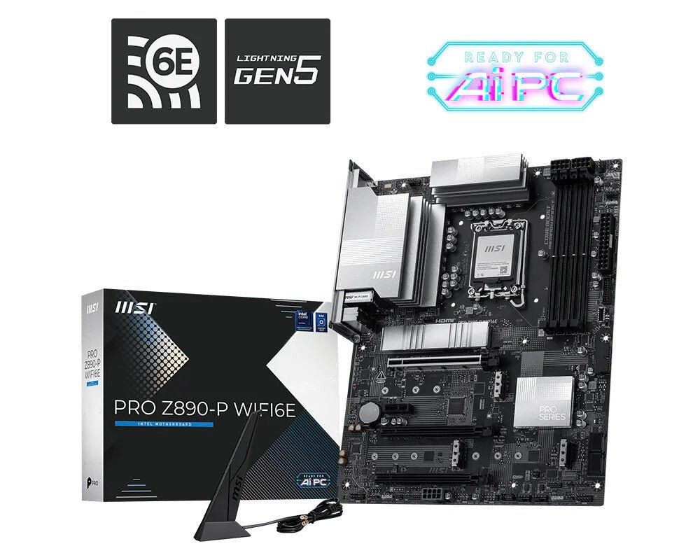 MSI PRO Z890-P WIFI6E motherboard Intel Z890 LGA 1851 (Socket V1) ATX - Image 1