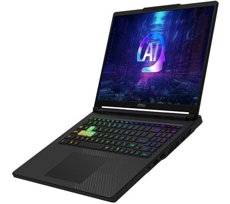 MSI Raider A16 HX B8WI-006UK AMD Ryzen™ 9 8940HX Laptop 40.6 cm (16") Quad HD+ 16 GB DDR5-SDRAM 1 TB SSD NVIDIA GeForce RTX 5080 Wi-Fi 7 (802.11be) Windows 11 Home Black