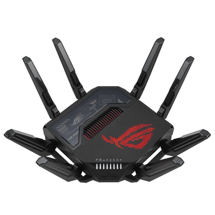 ASUS ROG Rapture GT-BE98 wireless router 10 Gigabit Ethernet Quad-band (2.4 GHz / 5 GHz-1 / 5 GHz-2 / 6 GHz) Black - Image 1