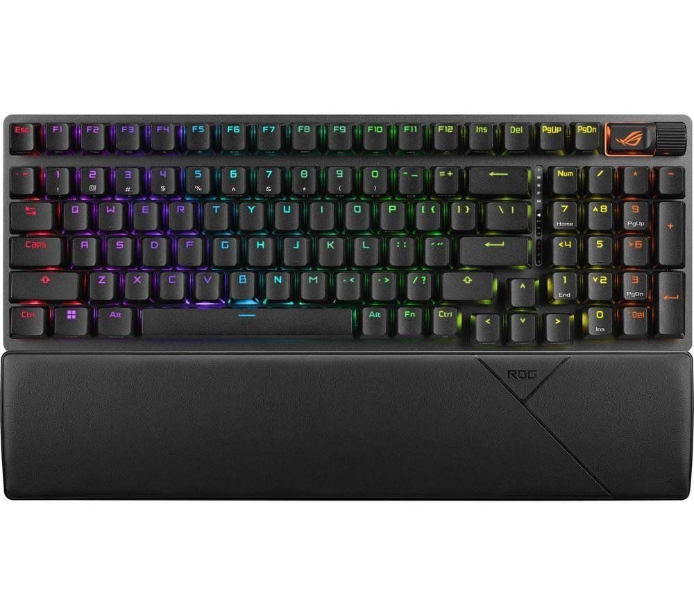 ASUS ROG Strix Scope II 96 Wireless keyboard Gaming USB + RF Wireless + Bluetooth QWERTY UK English Black - Image 1