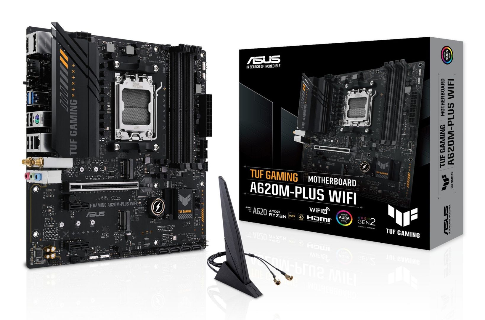 ASUS TUF GAMING A620M-PLUS WIFI AMD A620 Socket AM5 micro ATX - Image 1