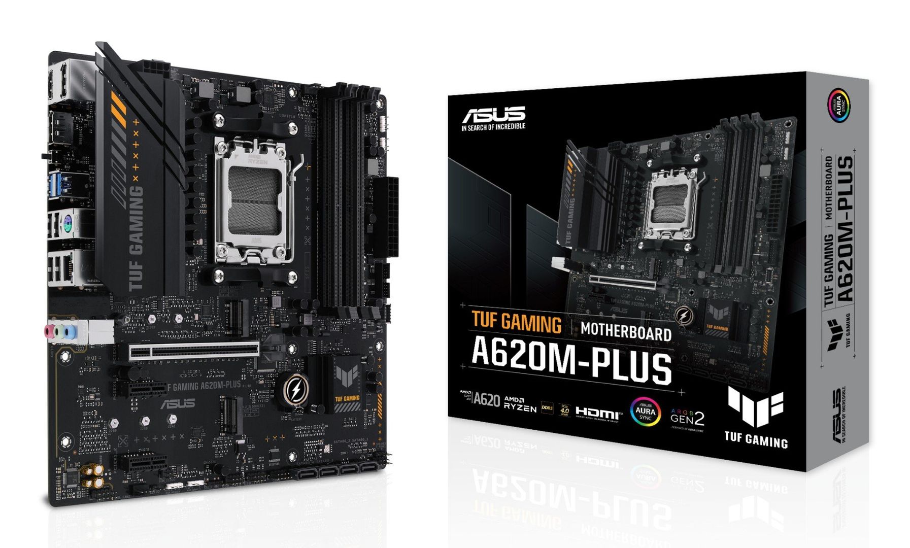 ASUS TUF GAMING A620M-PLUS AMD A620 Socket AM5 micro ATX - Image 1