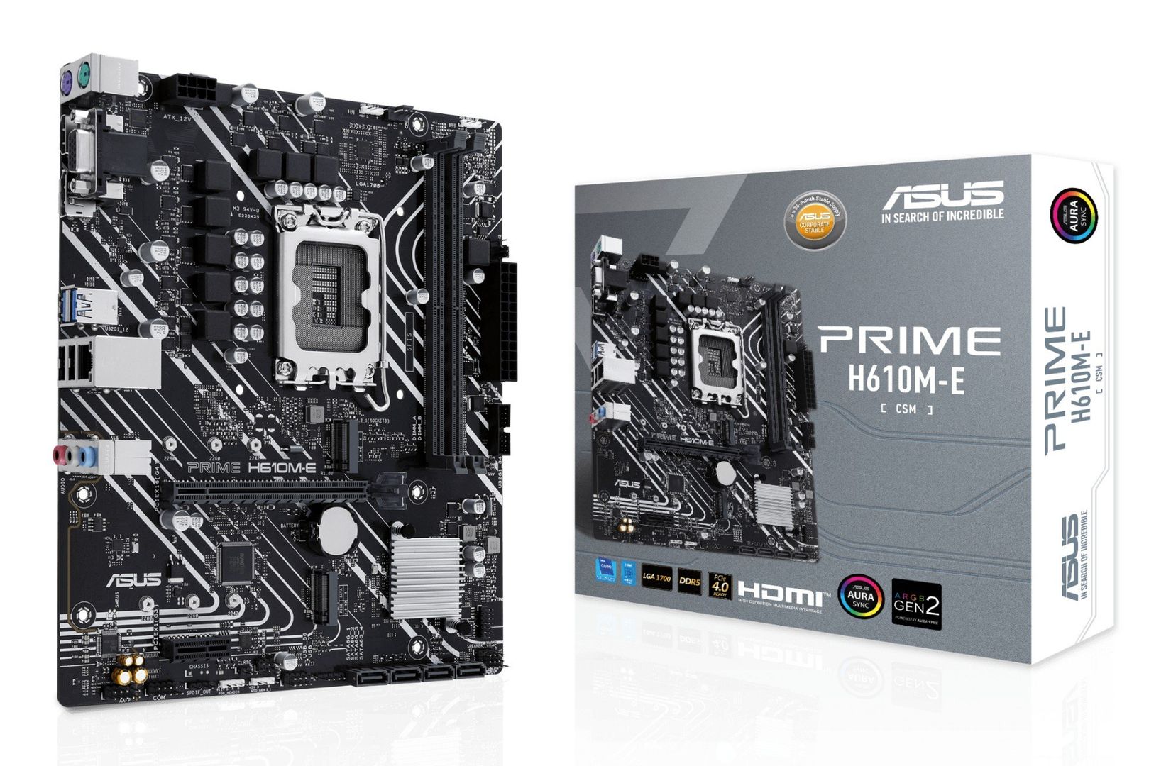 ASUS PRIME H610M-E-CSM Intel H610 LGA 1700 micro ATX - Image 1