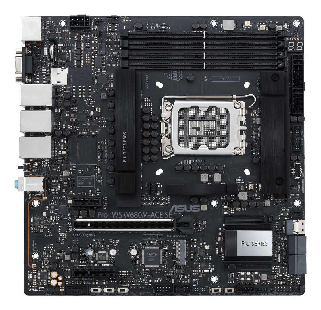 ASUS PRO WS W680M-ACE SE Intel W680 LGA 1700 micro ATX - Image 1