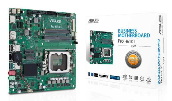 ASUS PRO H610T-CSM Intel H610 LGA 1700 Thin Mini ITX