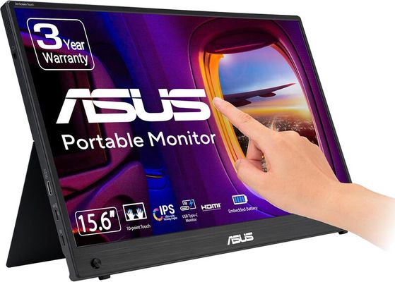 ASUS ZenScreen MB16AMTR computer monitor 39.6 cm (15.6") 1920 x 1080 pixels Full HD LCD Touchscreen Black - Thumbnail 2