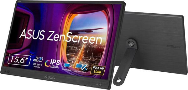 ASUS ZenScreen MB166CR computer monitor 39.6 cm (15.6") 1920 x 1080 pixels Full HD LCD Black