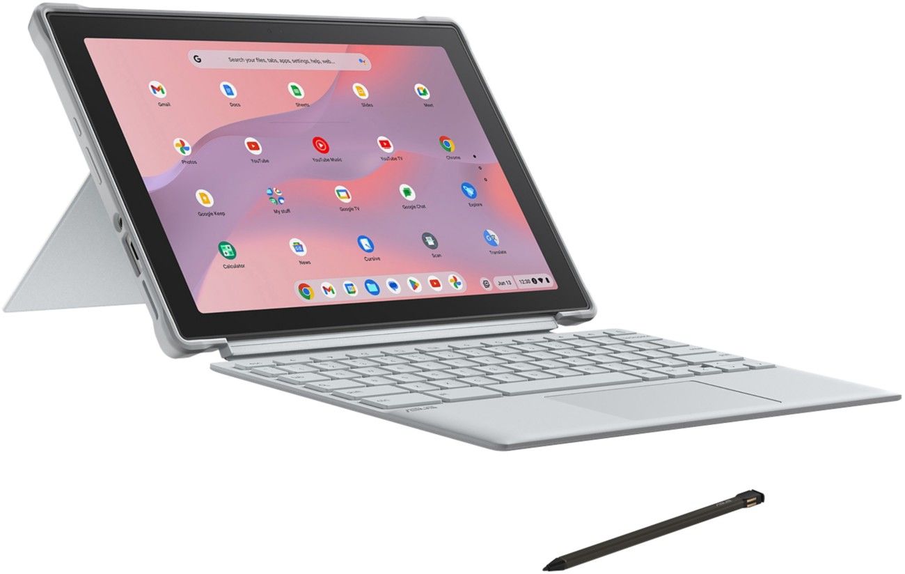 ASUS Chromebook CM30 Detachable CM3001DM2A-R70052 MediaTek Kompanio 520 26.7 cm (10.5") Touchscreen WUXGA 4 GB LPDDR4x-SDRAM 64 GB eMMC Wi-Fi 6 (802.11ax) ChromeOS Silver - Image 1