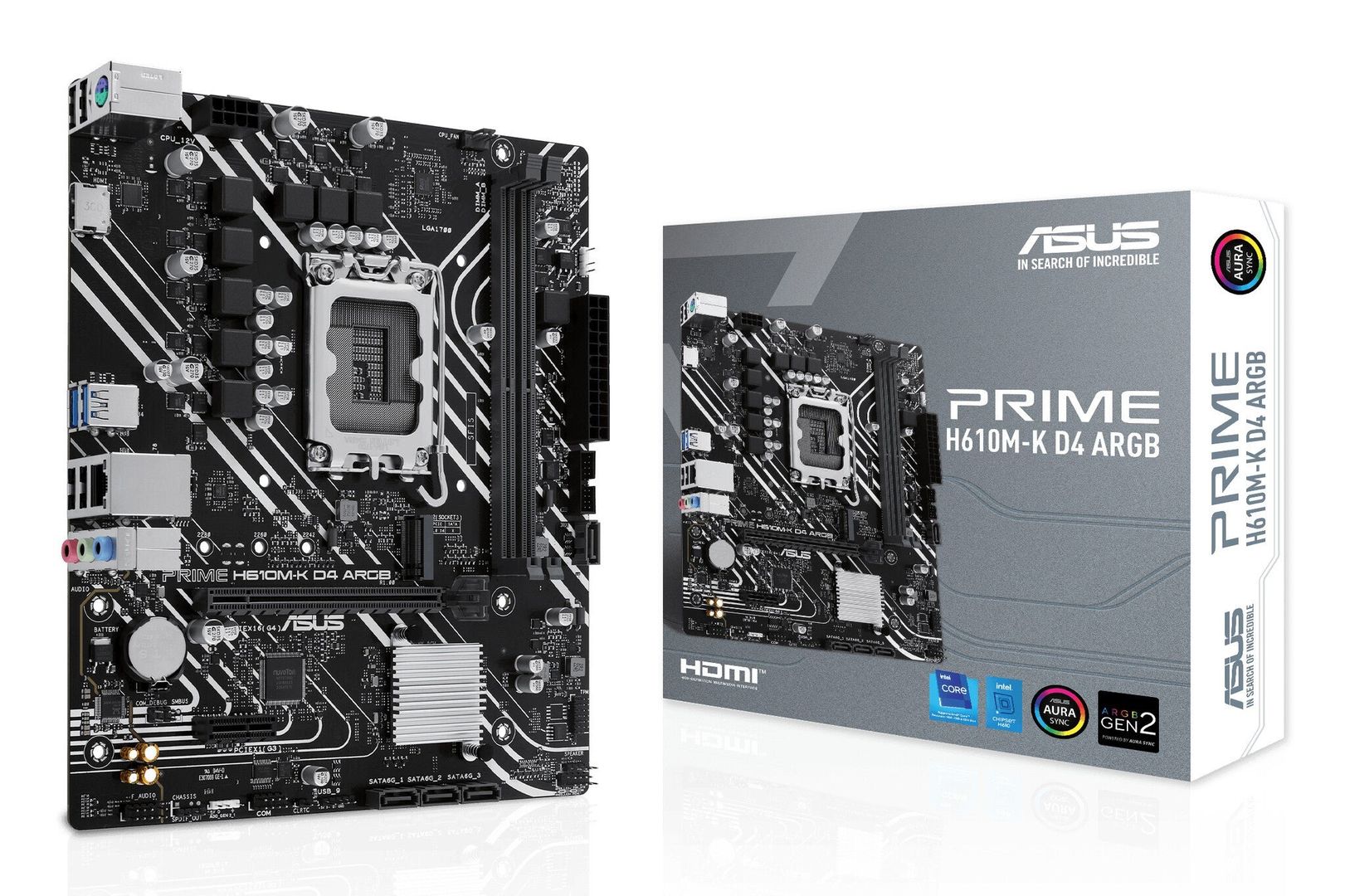 ASUS PRIME H610M-K D4 ARGB Intel H610 LGA 1700 micro ATX - Image 1