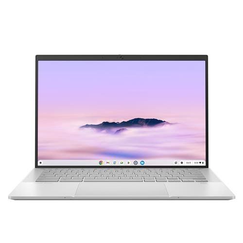 ASUS Chromebook Plus Enterprise CB54 Intel Core Ultra 5 115U 35.6 cm (14") Touchscreen WQXGA 8 GB LPDDR5x-SDRAM 256 GB SSD Wi-Fi 6E (802.11ax) ChromeOS Silver, UK - Image 1