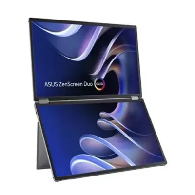 ASUS ZenScreen Duo OLED MQ149CD computer monitor 35.6 cm (14") 1920 x 1200 pixels WUXGA Silver - Thumbnail 2