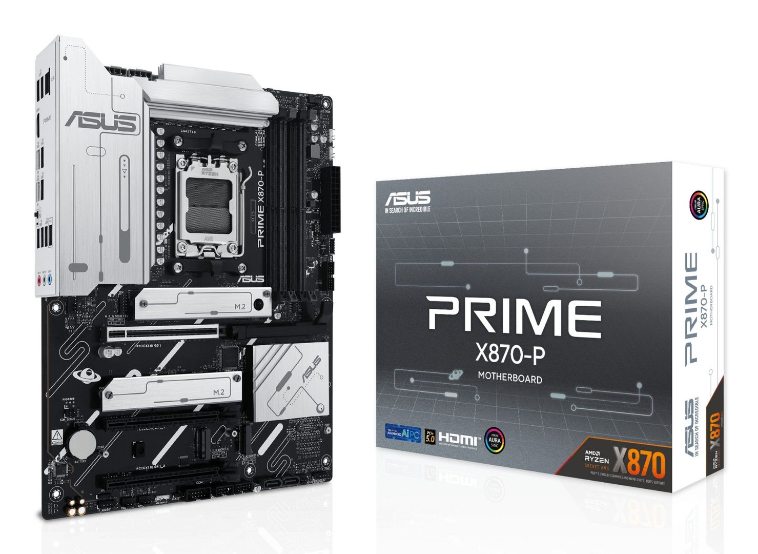 ASUS PRIME X870-P AMD X870 Socket AM5 ATX - Image 1