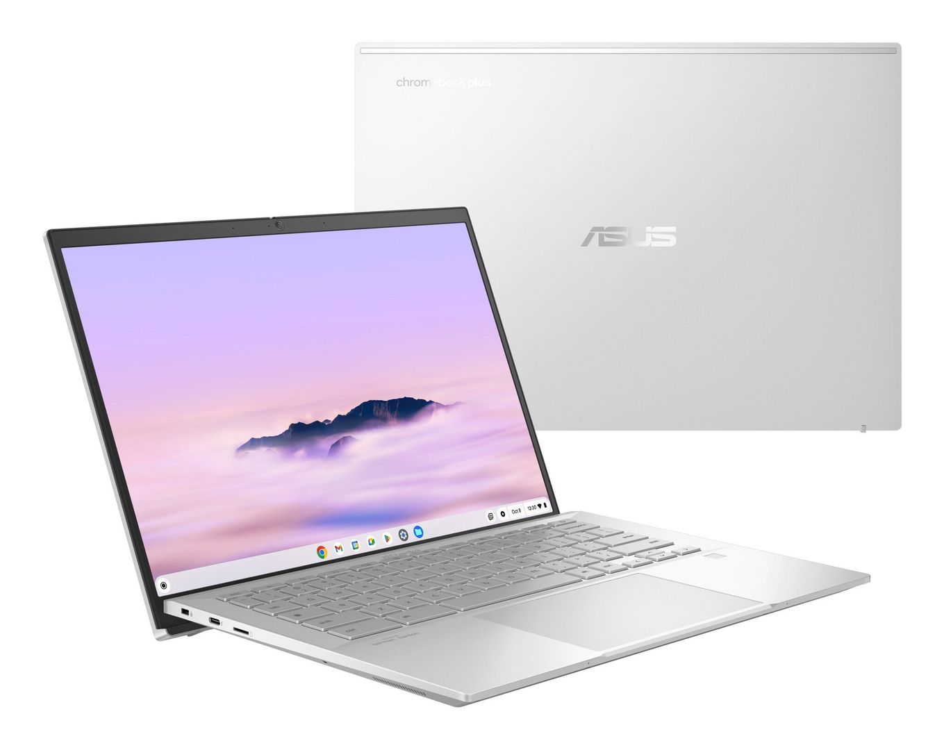 ASUS ExpertBook CX54 14" Chromebook Plus - Intel®Core Ultra 5, 256 GB SSD, Silver, Silver/Grey - Image 1