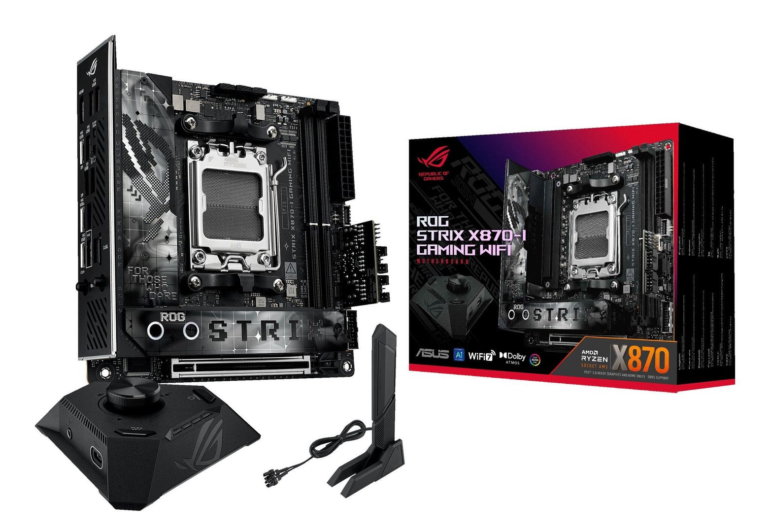 ASUS ROG STRIX Gaming WiFi X870-I AM5 Motherboard - Image 1