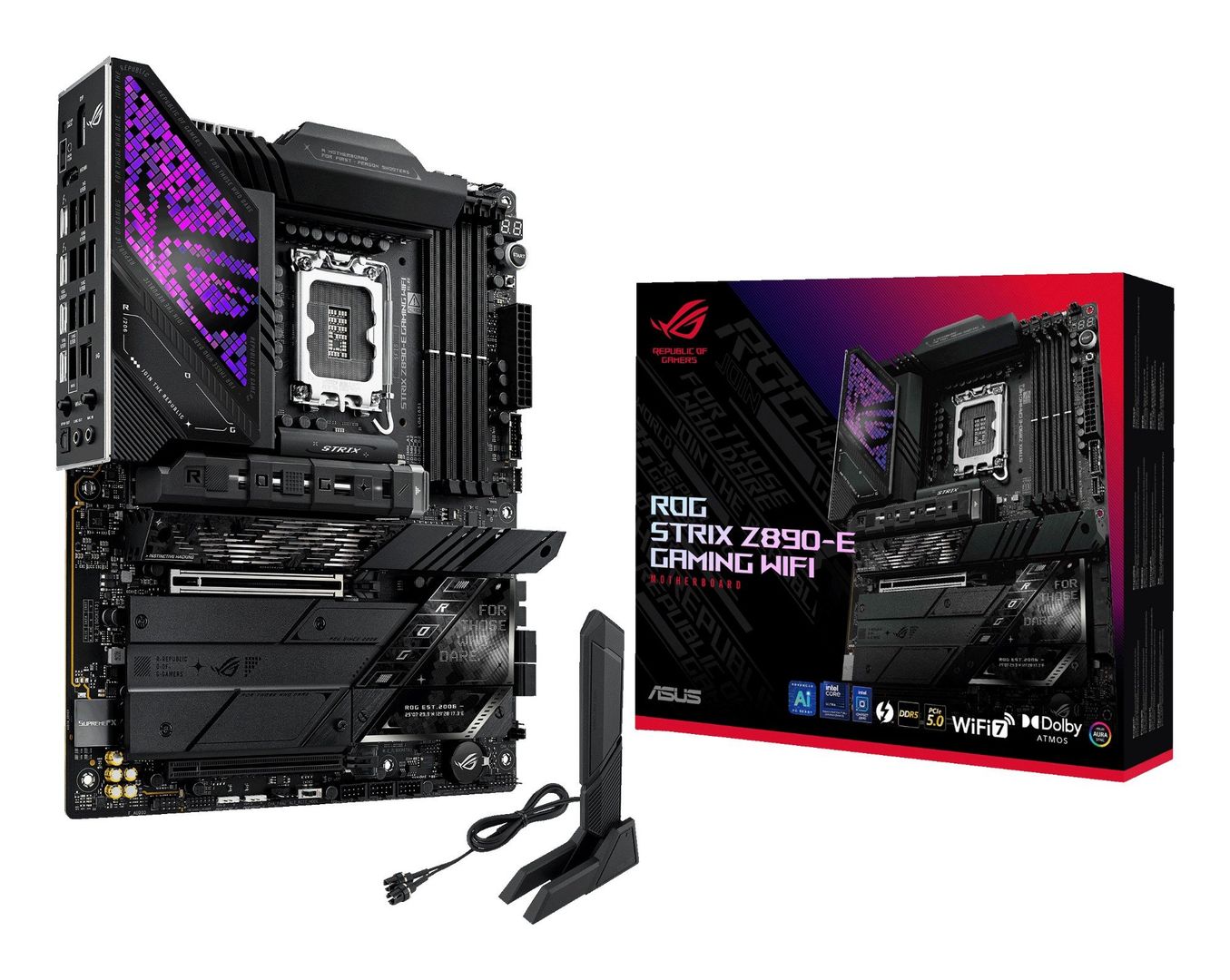 ASUS ROG STRIX Z890-E GAMING WIFI Intel Z890 LGA 1851 (Socket V1) ATX - Image 1