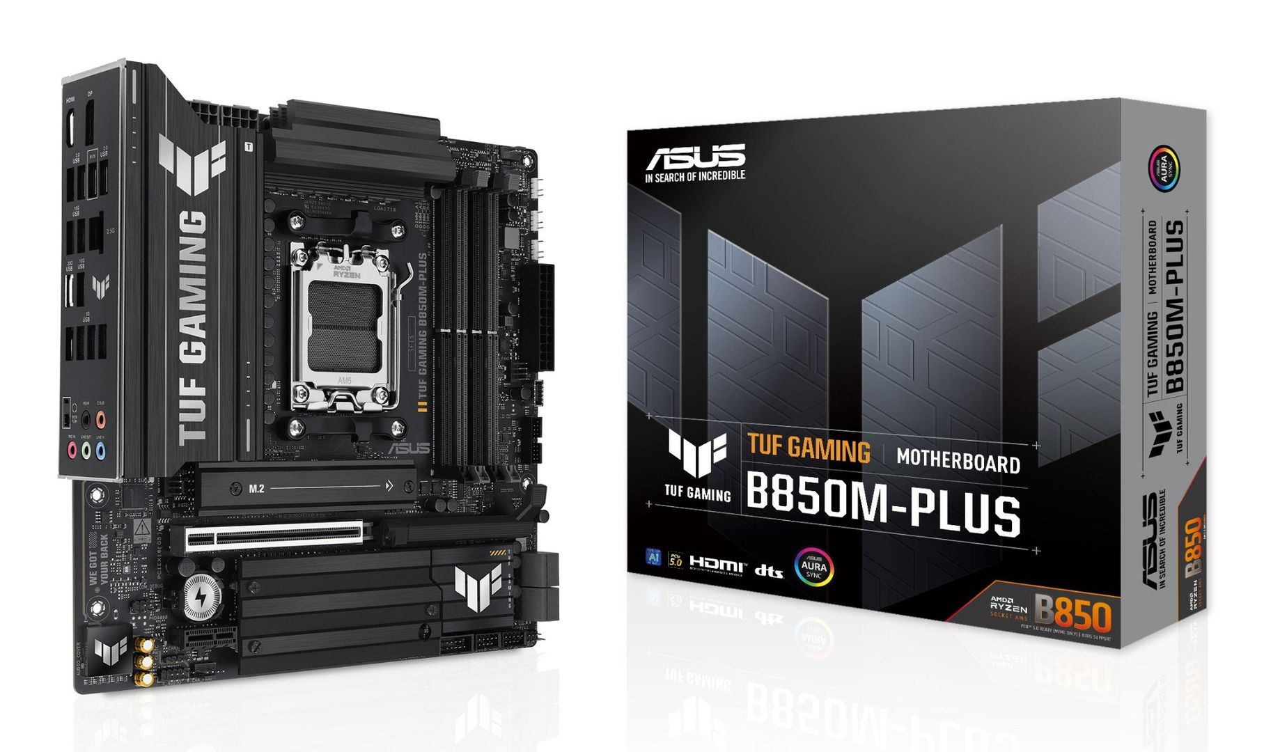 ASUS TUF GAMING B850M-PLUS AMD B850 Socket AM5 micro ATX - Image 1