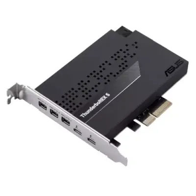 ASUS ThunderboltEX 5 Expansion Card. PCIe 4.0. 2x Thunderbolt 5 (USB-C