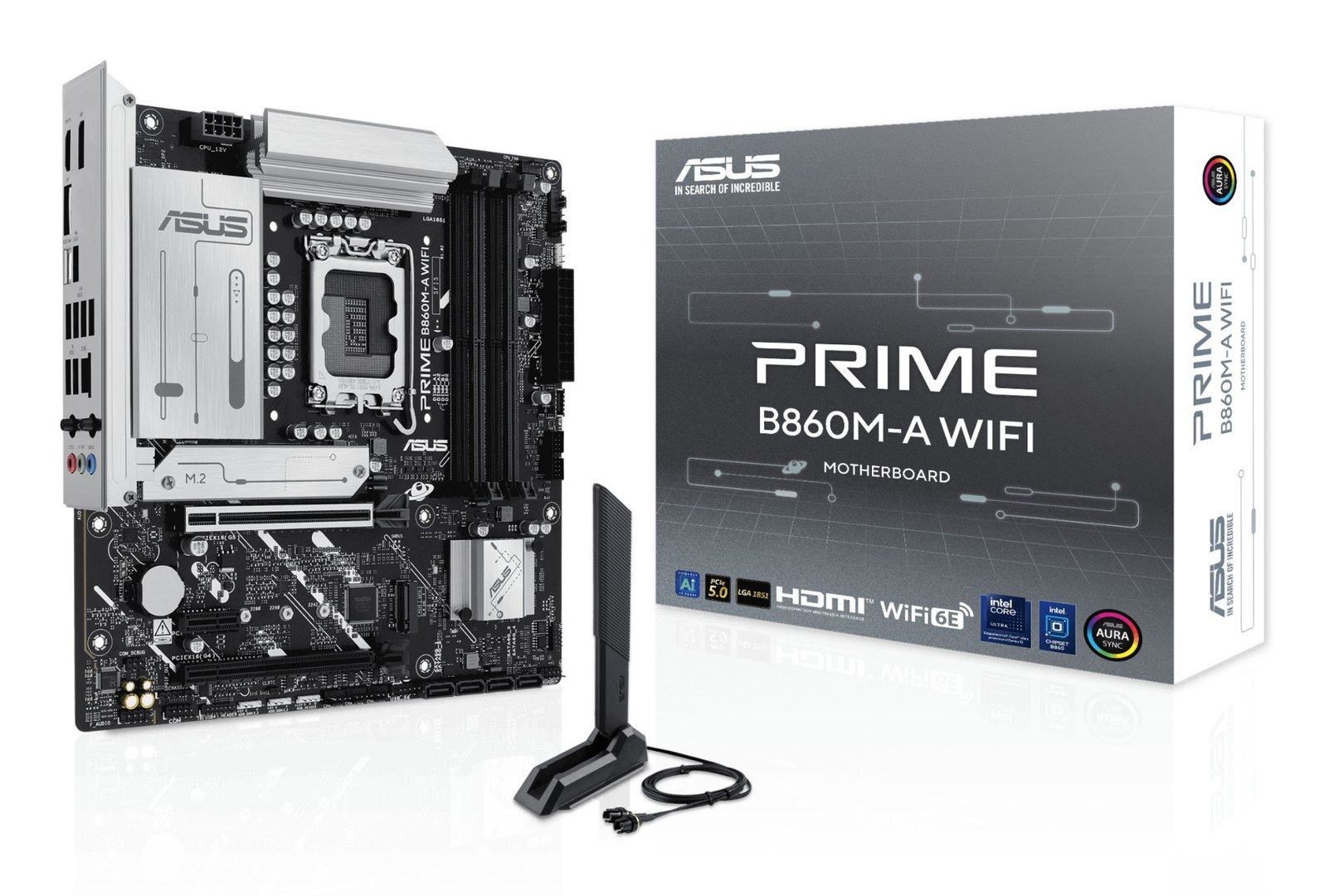 ASUS PRIME B860M-A WIFI Intel B860 LGA 1851 (Socket V1) micro ATX - Image 1