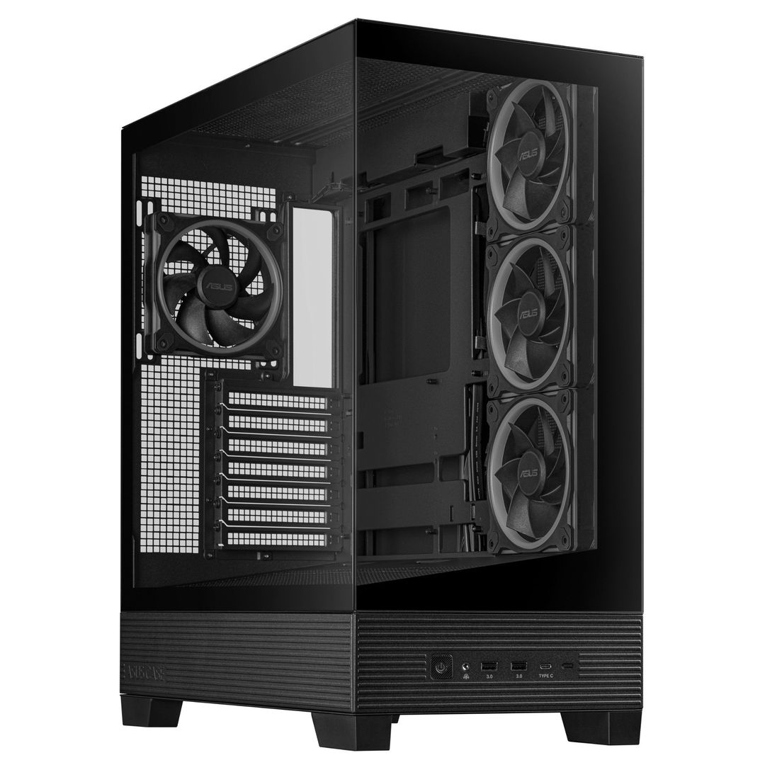 ASUS A31 Plus TG ARGB BLACK Midi Tower - Image 1