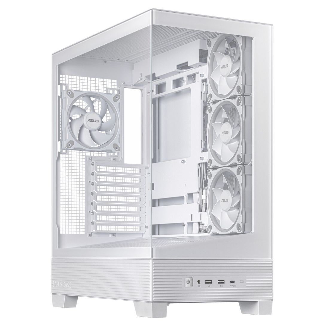 ASUS A31 Plus TG ARGB WHITE Midi Tower - Image 1