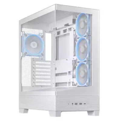 ASUS A31 Plus TG ARGB WHITE Midi Tower - Thumbnail 2