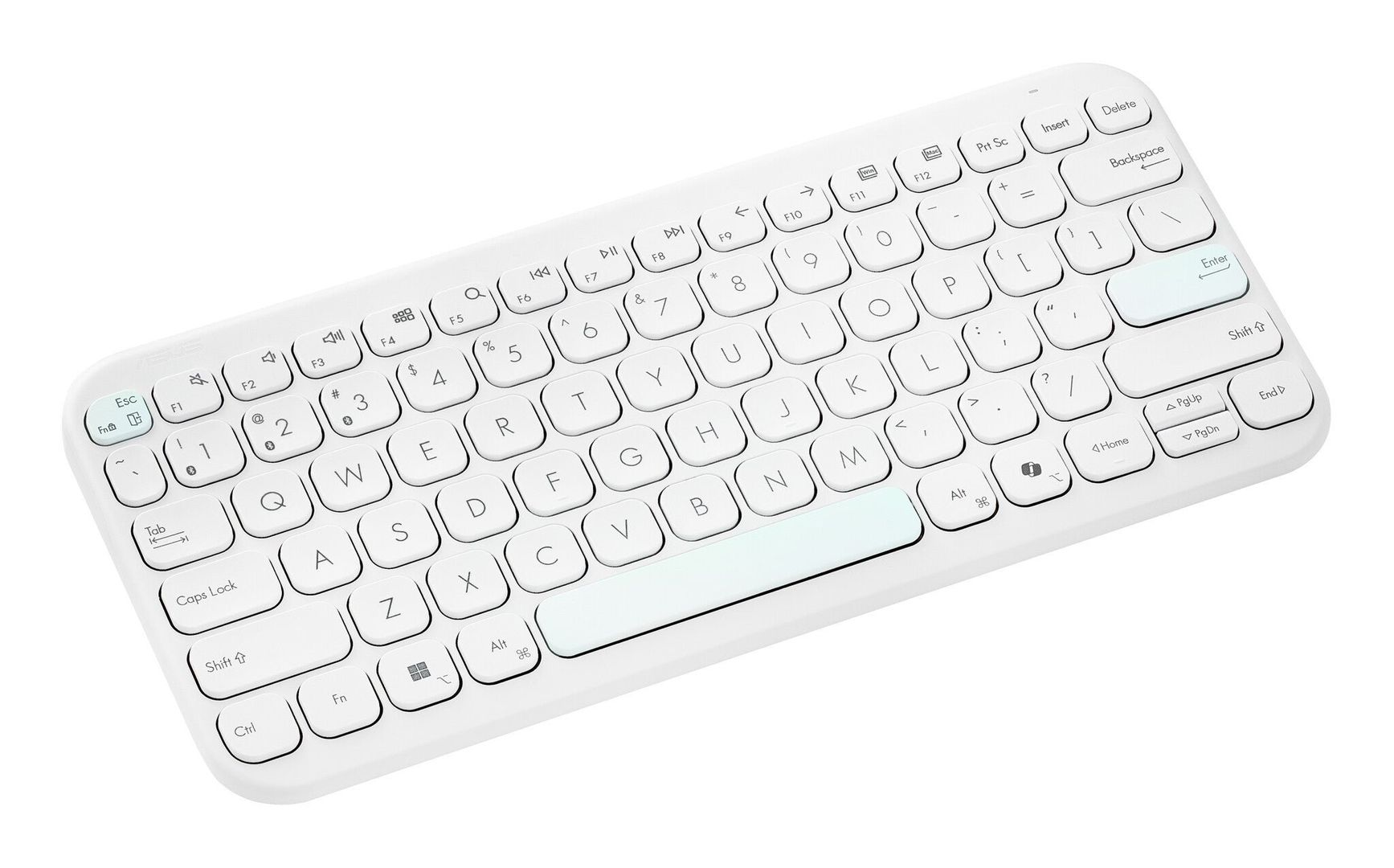 ASUS KW100 KEYBOARD (WHITE) - Image 1