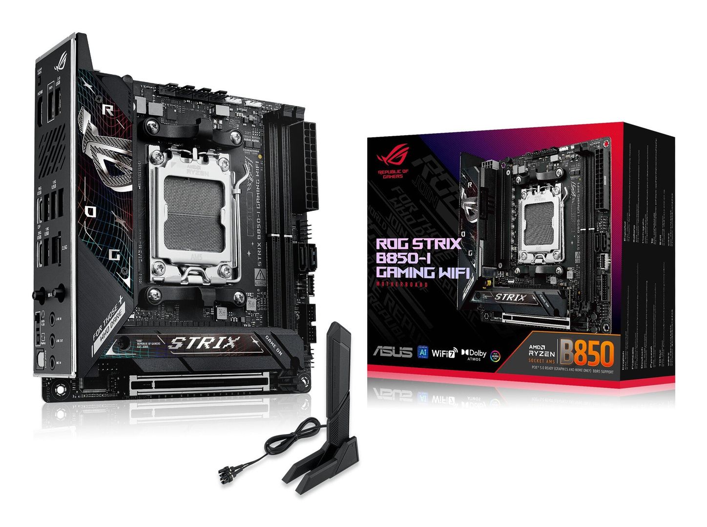 ASUS ROG STRIX B850-I GAMING WIFI AMD B850 Socket AM5 mini ITX - Image 1