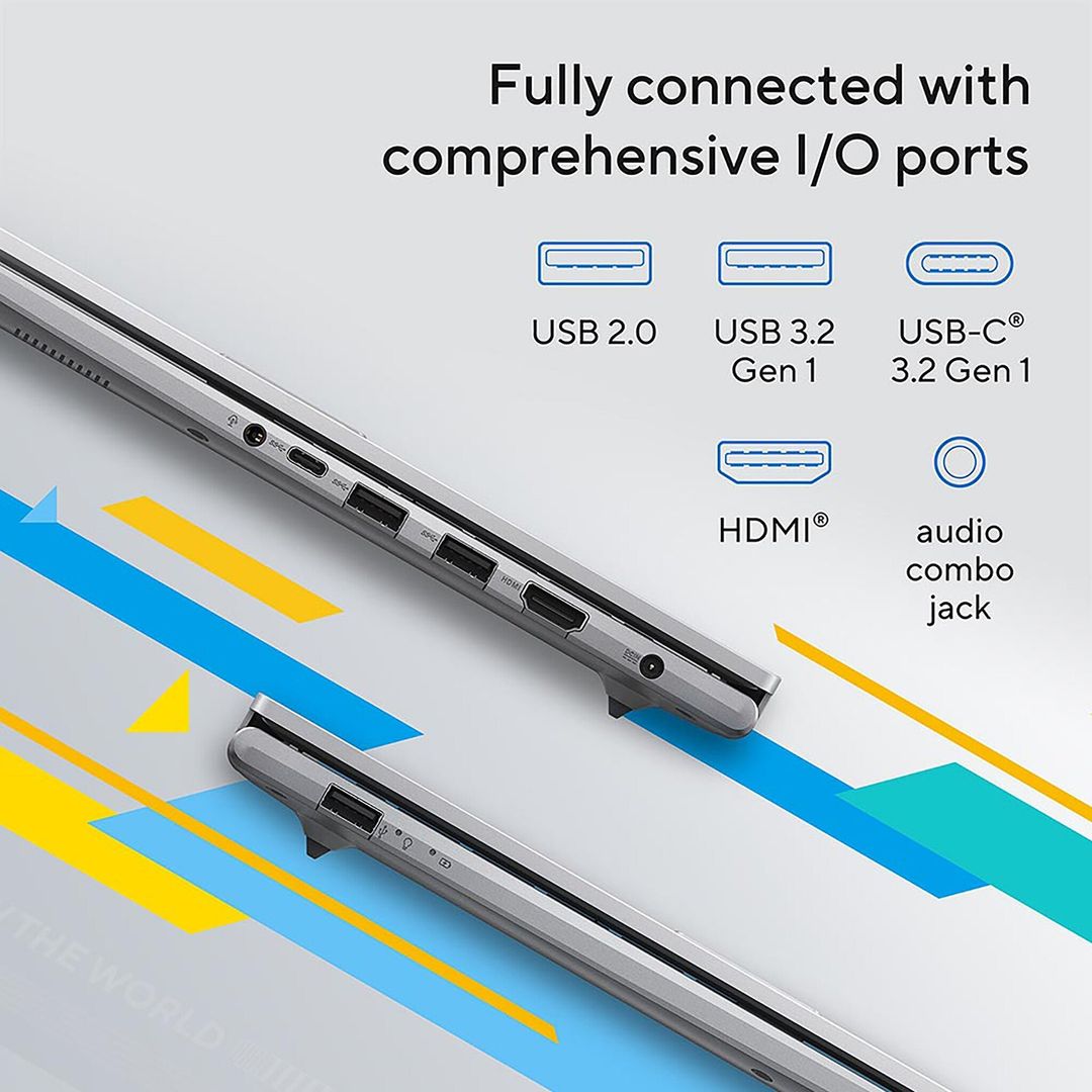 ASUS Vivobook 15 X1504VA-NJ1618W Intel® Core™ i5 i5-1334U Laptop 39.6 cm (15.6") Full HD 8 GB DDR4-SDRAM 512 GB SSD Wi-Fi 6 (802.11ax) Windows 11 Home Silver - Image 1