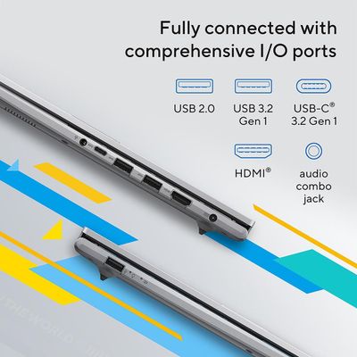 ASUS Vivobook 15 X1504VA-NJ1618W Intel® Core™ i5 i5-1334U Laptop 39.6 cm (15.6") Full HD 8 GB DDR4-SDRAM 512 GB SSD Wi-Fi 6 (802.11ax) Windows 11 Home Silver