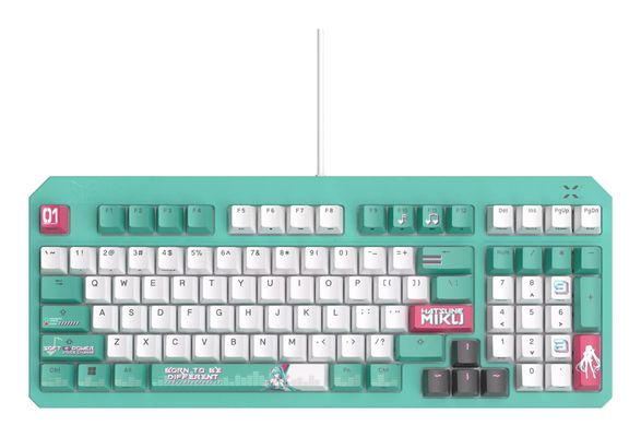ASUS TUF Gaming K3 Gen II Hatsune Miku Edition keyboard USB Multicolour - Thumbnail 2
