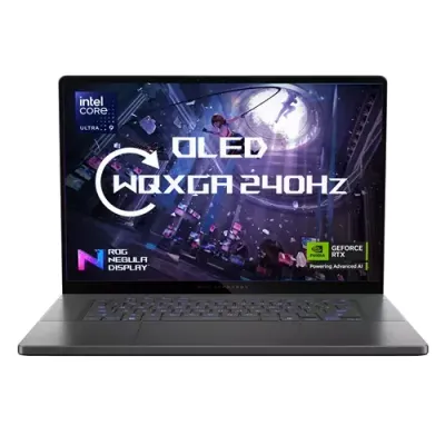 ASUS ROG Zephyrus G16 GU605CX-QR075W Intel Core Ultra 9 285H Laptop 40.6 cm (16") WQXGA 64 GB LPDDR5x-SDRAM 2 TB SSD NVIDIA GeForce RTX 5090 Wi-Fi 7 (802.11be) Windows 11 Home German Grey Black