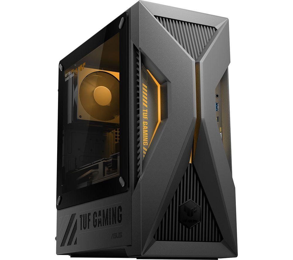 ASUS TUF Gaming T500 T500MV-13620H319W Intel® Core™ i7 i7-13620H 16 GB DDR5-SDRAM 1 TB SSD NVIDIA GeForce RTX 5060 Ti Windows 11 Home Tower PC Black, Grey - Image 1