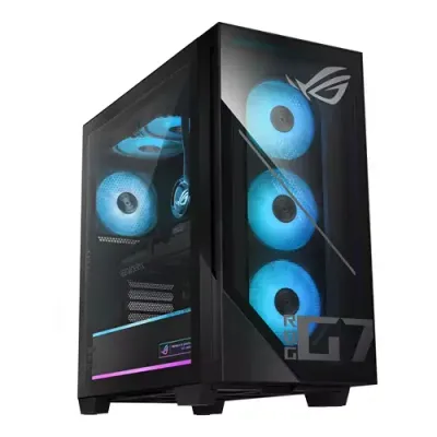 ASUS ROG G700 GM700TZ-R8700F040W AMD Ryzen™ 7 8700F 32 GB DDR5-SDRAM 1 TB SSD NVIDIA GeForce RTX 5070 Windows 11 Home Tower PC Black - Thumbnail 2