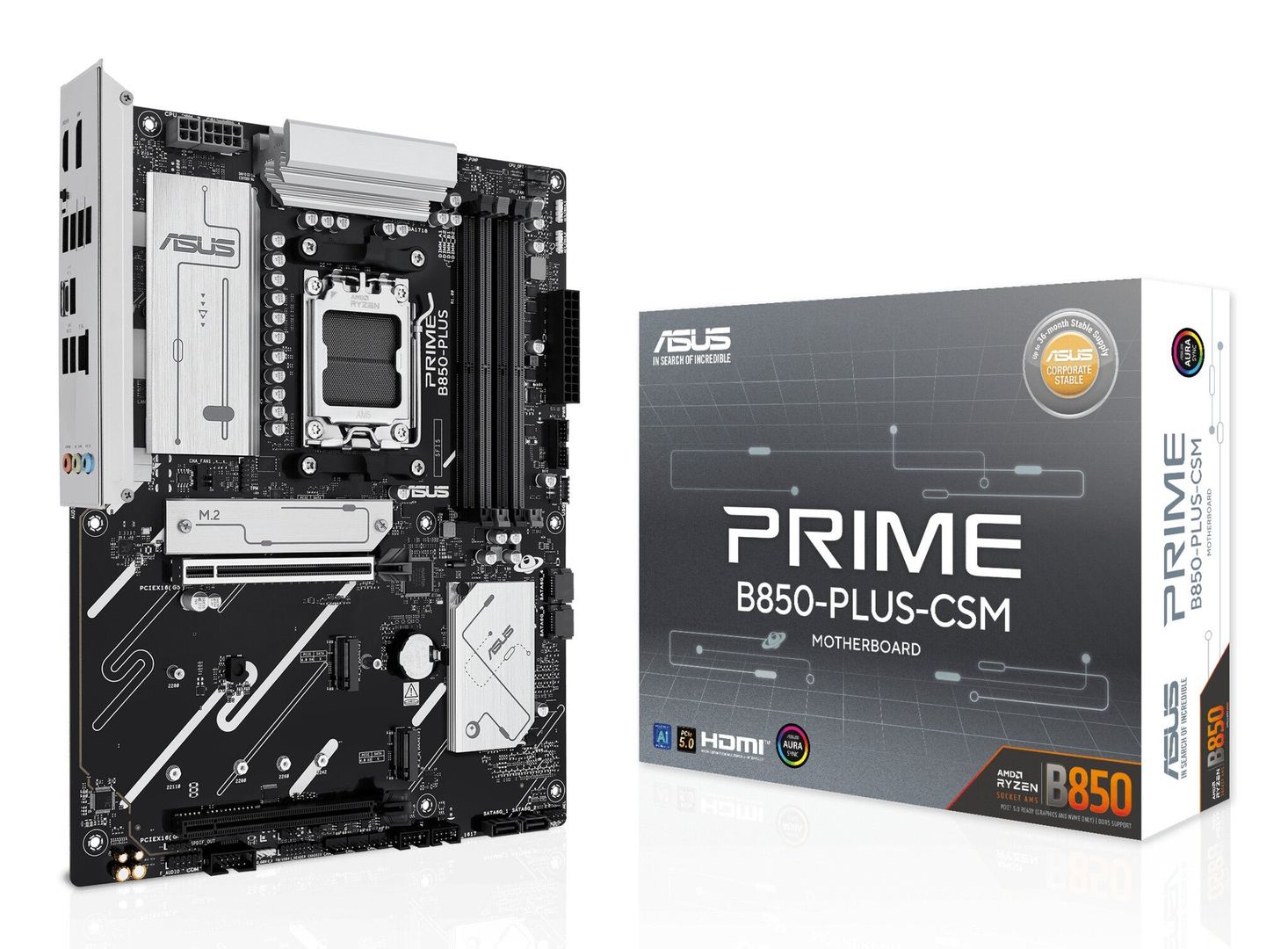 ASUS PRIME B850-PLUS-CSM AMD B850 Socket AM5 ATX - Image 1