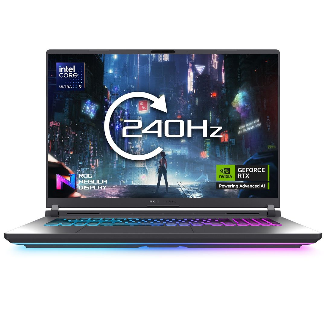 ASUS ROG Strix G18 G815LM-S9008W Intel Core Ultra 9 275HX Laptop 45.7 cm (18") WQXGA 32 GB DDR5-SDRAM 1 TB SSD NVIDIA GeForce RTX 5060 Wi-Fi 7 (802.11be) Windows 11 Home Grey - Image 1