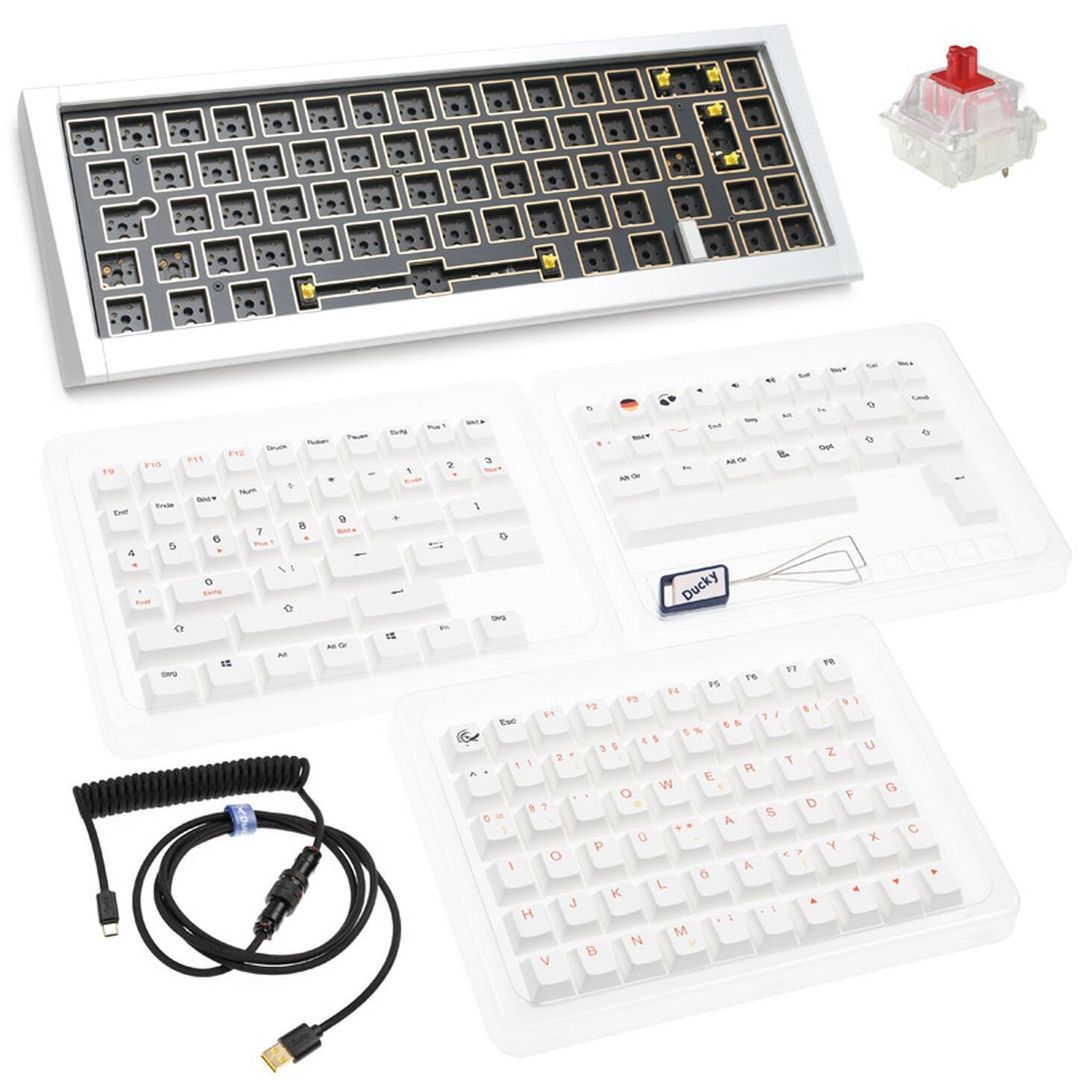 Ducky Outlaw 65 keyboard Universal USB Silver - Image 1