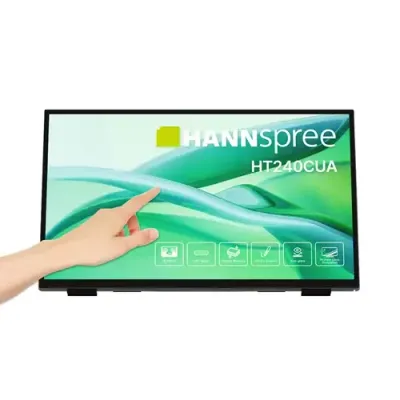 Hannspree HT240CUA computer monitor 60.5 cm (23.8") 1920 x 1080 pixels Full HD LED Touchscreen Black - Thumbnail 2