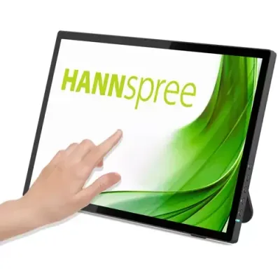 Hannspree HT249PPB computer monitor 60.5 cm (23.8") 1920 x 1080 pixels Full HD LED Touchscreen Black - Thumbnail 2