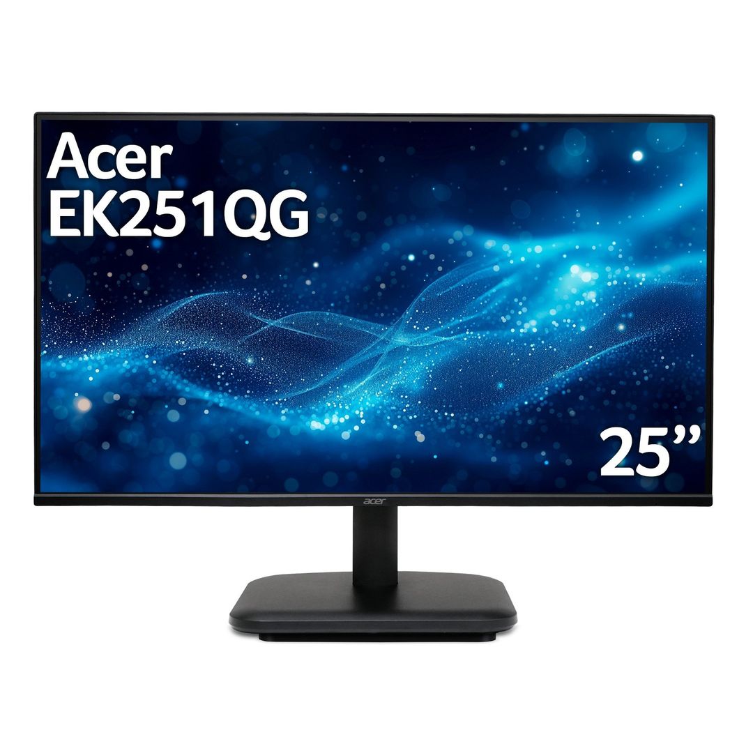 Acer EK1 EK251QG 24.5" - Full HD (1920x1080), IPS, 120Hz 1Ms, ZeroFrame, VGA, HDMI Monitor - Image 1