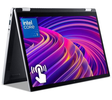Acer Aspire AGSP14-31PT-31X9 Intel Core 3 N355 Hybrid (2-in-1) 35.6 cm (14") Touchscreen WUXGA 8 GB LPDDR5-SDRAM 256 GB SSD Wi-Fi 6 (802.11ax) Windows 11 Home Silver