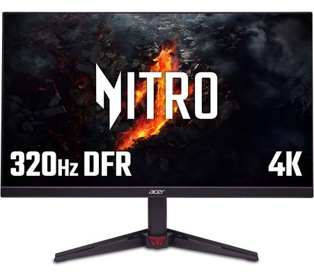 ACER Nitro VG270KV4 bmiipx 4K Ultra HD 27" IPS LCD Dual-Mode Gaming Monitor - Black, Black