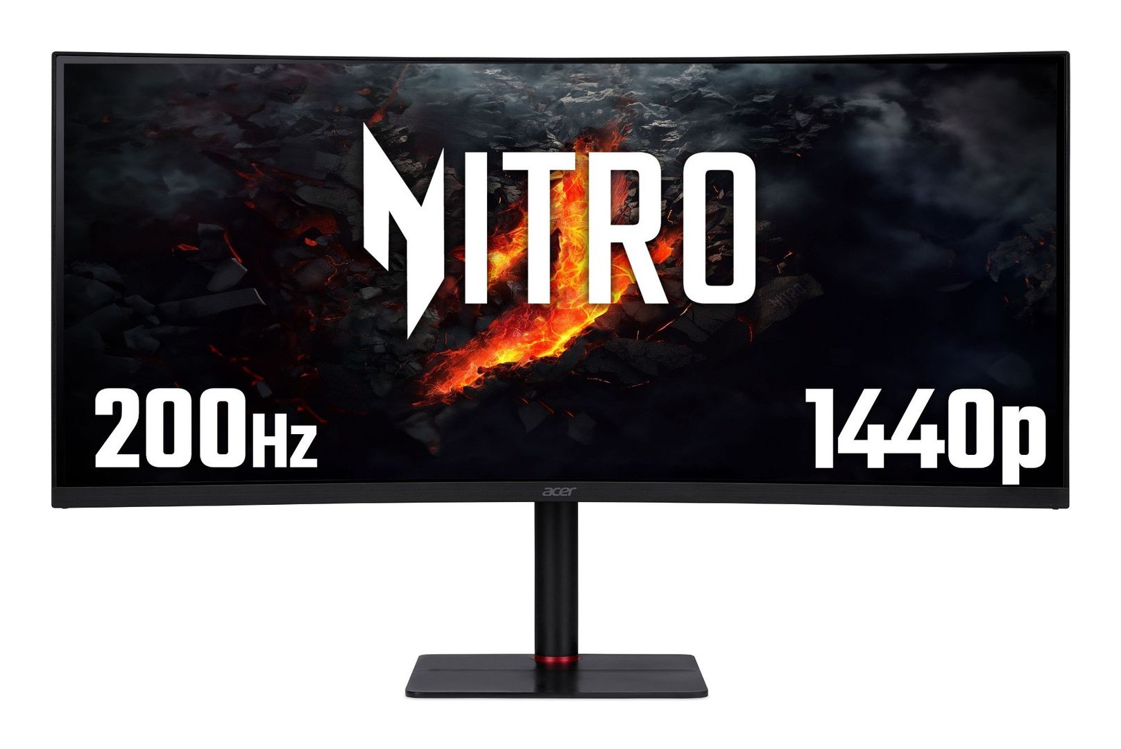 Acer Nitro XV5 Nitro XV345CURX0 - 34" UltraWide Quad HD (3440x1440), Curved 1000R, 200Hz, 0.5ms, HDR10, AMD FreeSync Gaming Monitor - Image 1