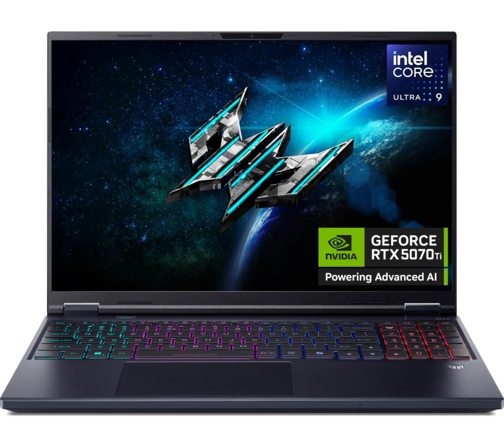 Acer Predator Helios Neo 16 AI (PHN16-73) Intel Ultra 9, 32GB, 1TB SSD, RTX5070Ti, 16" WQXGA, Windows 11 Gaming Laptop - Image 1