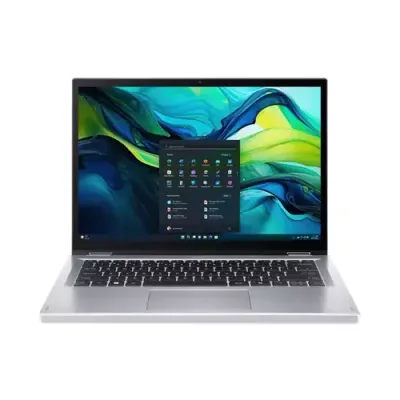 Acer Aspire Go Spin 14 AGSP14-31PT-C0WV Intel® N N150 Hybrid (2-in-1) 35.6 cm (14") Touchscreen WUXGA 4 GB LPDDR5-SDRAM 128 GB eUFS Wi-Fi 6 (802.11ax) Windows 11 Home in S mode Silver AZERTY - Thumbnail 2